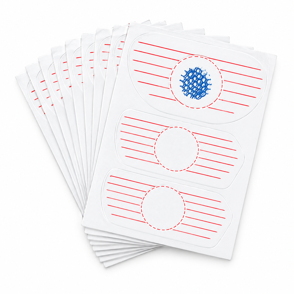 Golf impact tape strike labels