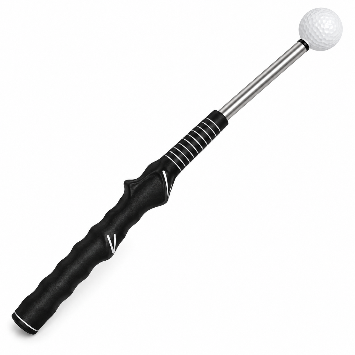 Tempo swing trainer with click feedback on white background